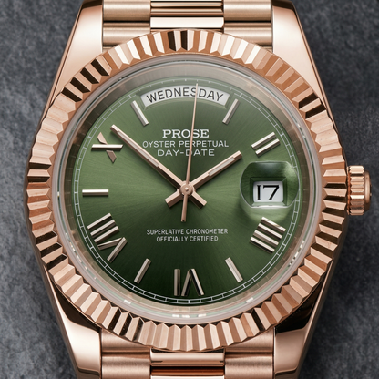 Rime | Daydate | Green Gold