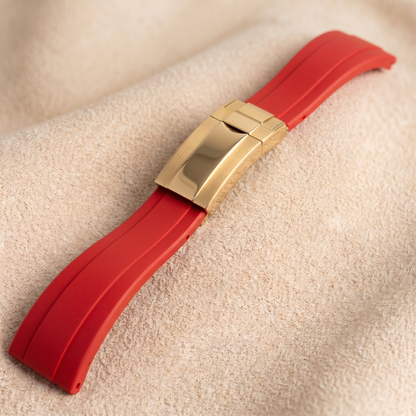 caoutchouc rouge or jaune